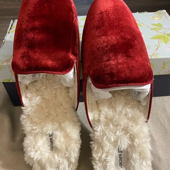 Birdies Red Slippers with Plush Lining - Picture 9 of 9